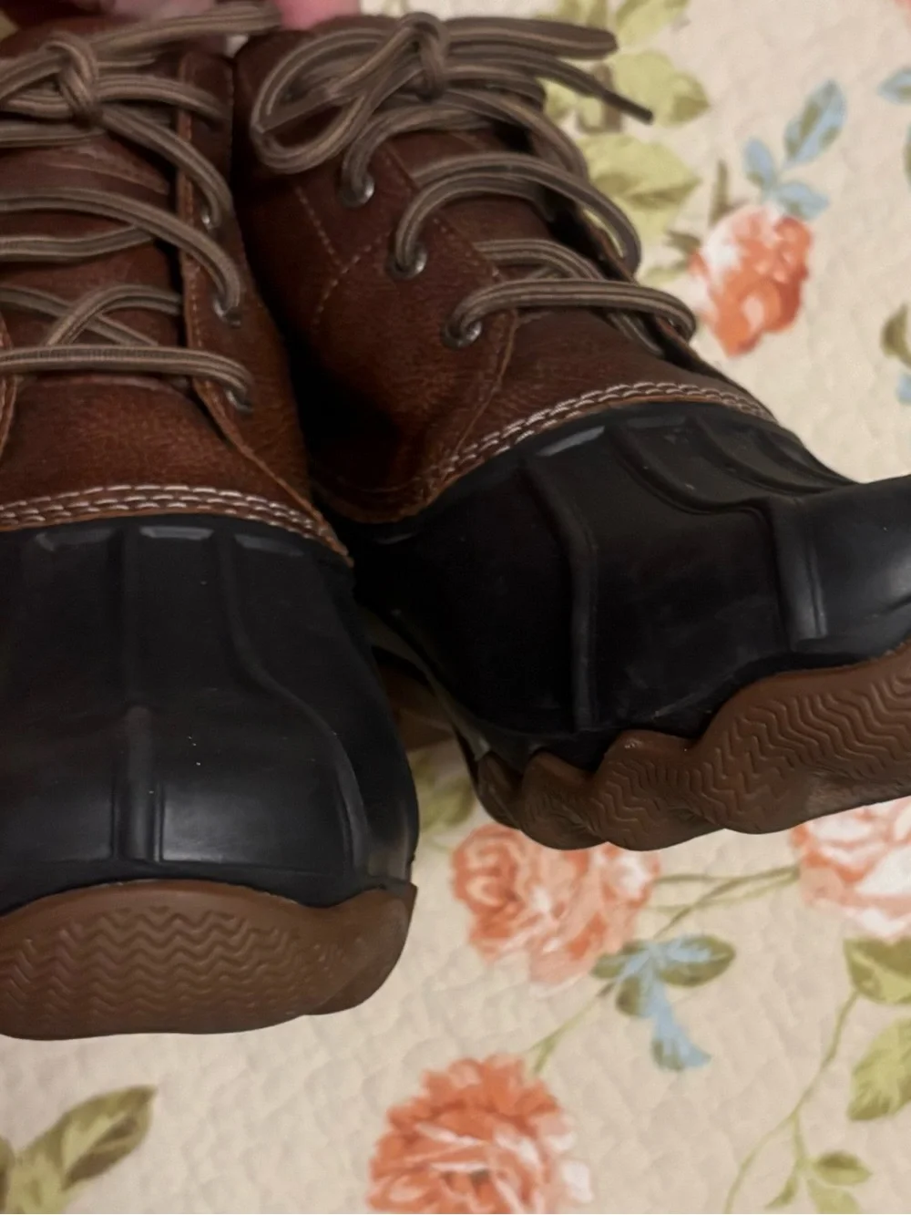 Sperry Top Sider Duck Boots Waterproof Brown Leather Men's Size 13